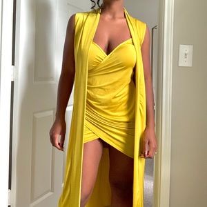 Slinky Dress with matching duster [worn once]
